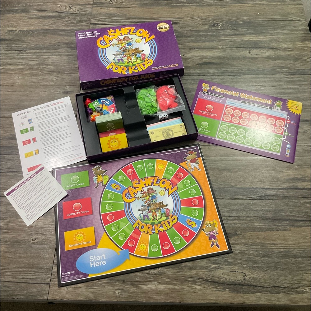Rich Dad Poor Dad Cashflow for Kids Board Game